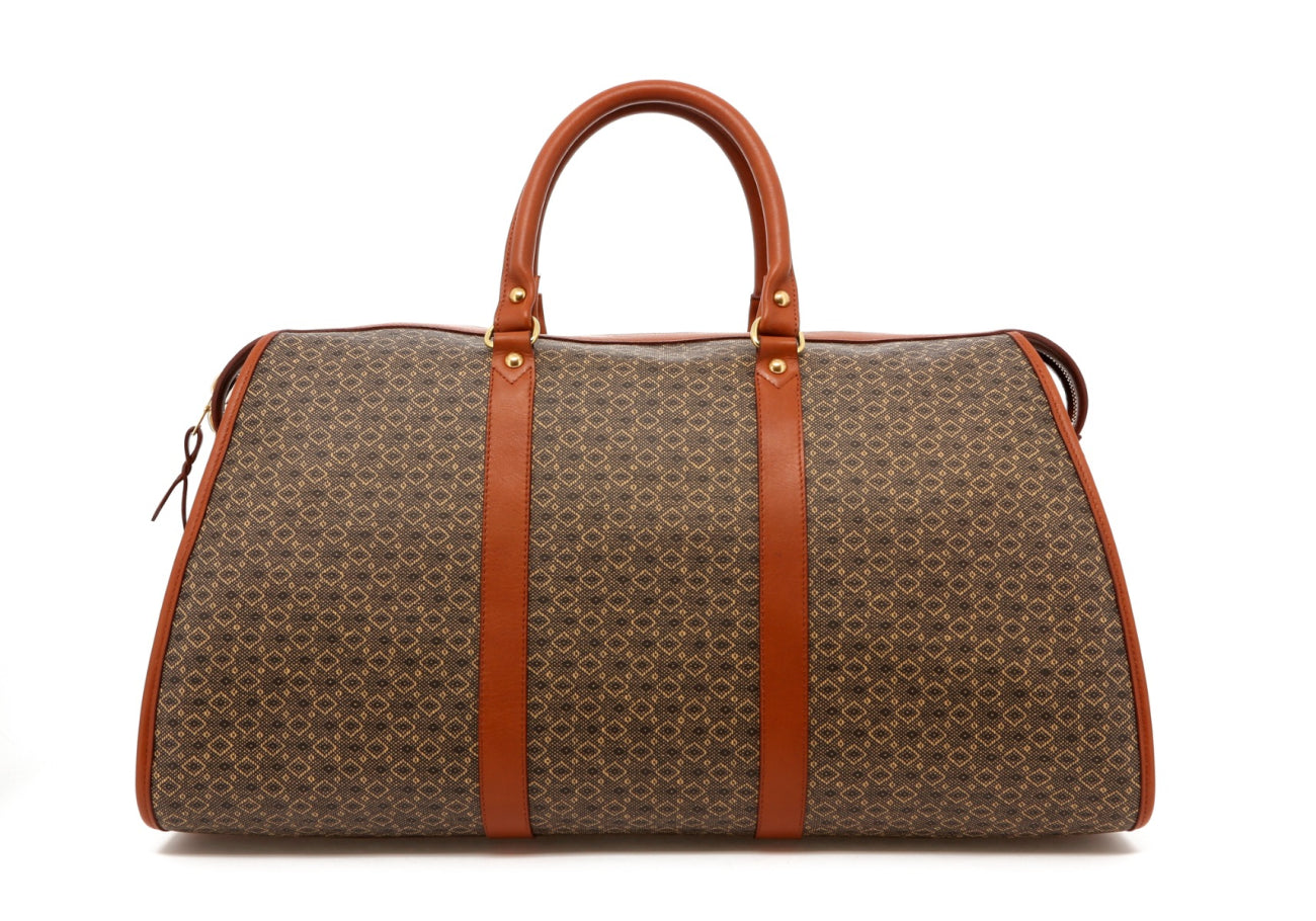 Hampton Duffle - Printed Diamond Canvas/Cognac Trim