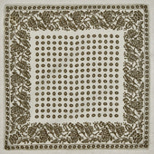 Cashmere And Silk Provence Geometric Pocket Square In