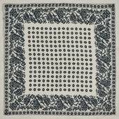 Cashmere And Silk Provence Geometric Pocket Square In