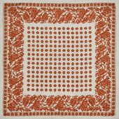 Cashmere And Silk Provence Geometric Pocket Square In
