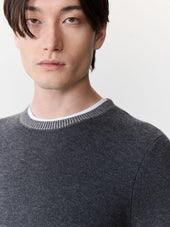 Pull Col Rond Anthracite