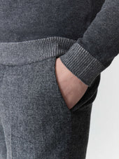 Pull Col Rond Anthracite