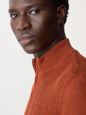 Pull Col Zipp En Laine M Rinos M Lang E Rouge