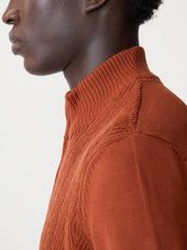 Pull Col Zipp En Laine M Rinos M Lang E Rouge