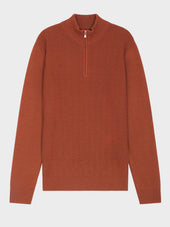 Pull Col Zipp En Laine M Rinos M Lang E Rouge