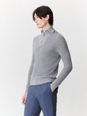 Pull Col Zipp En Laine M Rinos M Lang E Grise