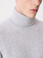 Pull Col Roul En Laine M Lang E Grise