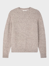 Pull Col Rond En Laine M Lang E Grise