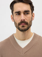 Pull Col V En Coton