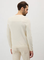 Pull Col Rond En Coton Cru