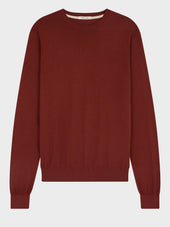Pull Col Rond En Coton Et Soie