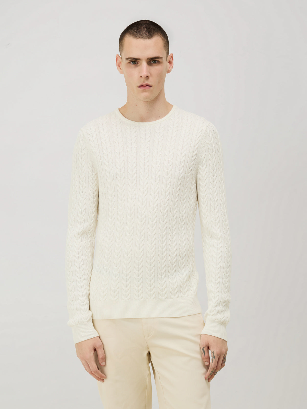 Pull Col Rond Cru