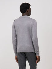 Pull Col Chemin E Boutonn En Laine M Rinos M Lang E Grise