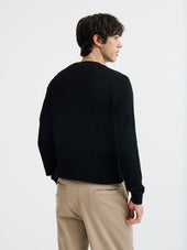 Pull Col Rond En Laine M Rinos M Lang E Noire