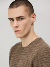 Pull Col Rond En Laine M Rinos M Lang E Marron