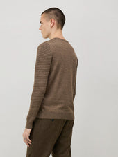 Pull Col Rond En Laine M Rinos M Lang E Marron