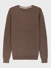 Pull Col Rond En Laine M Rinos M Lang E Marron