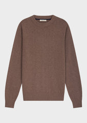 Pull Col Rond En Laine M Lang E Marron