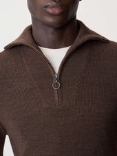Pull Col Zipp En Laine M Rinos M Lang E Marron