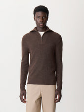 Pull Col Zipp En Laine M Rinos M Lang E Marron