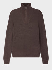 Pull Col Zipp En Laine M Rinos M Lang E Marron
