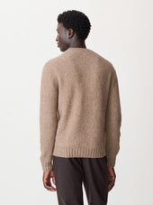 Pull Col Rond En Laine M Lang E Marron
