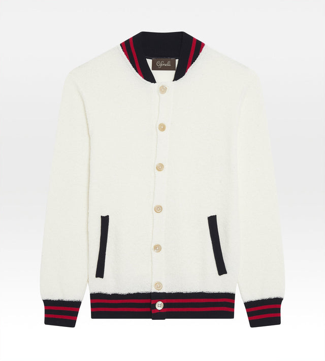 Cardigan en coton blanc