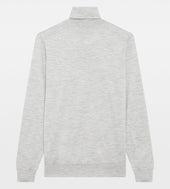 Pull Col Roul Gris En Laine Cachemire Soie