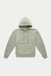 Cotton Fitted Hoodie Eucalyptus