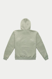 Cotton Fitted Hoodie Eucalyptus
