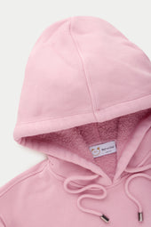 Cotton Fitted Hoodie Rose Elegance