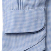 Classic Fit Puppytooth Cotton And Cashmere Shirt In