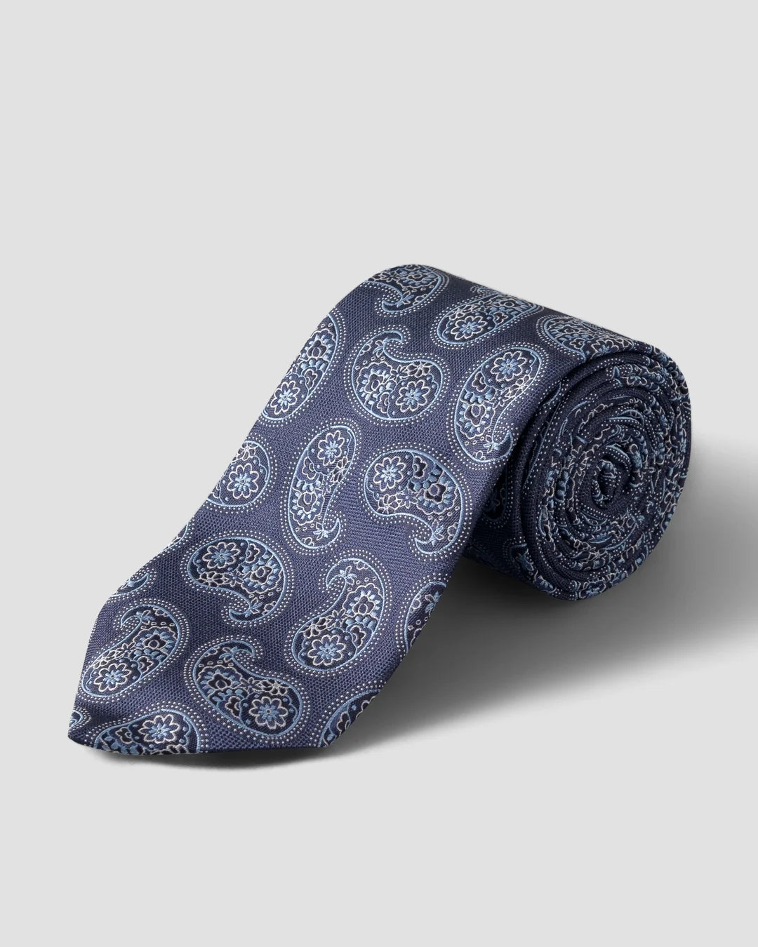 Paisley Print Silk Tie Eton