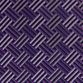 Purple Geometric Basketweave Silk Tie