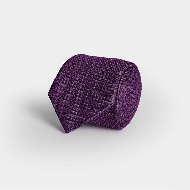 Purple Grenadine Silk Tie