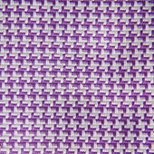 Purple Houndstooth Silk Tie