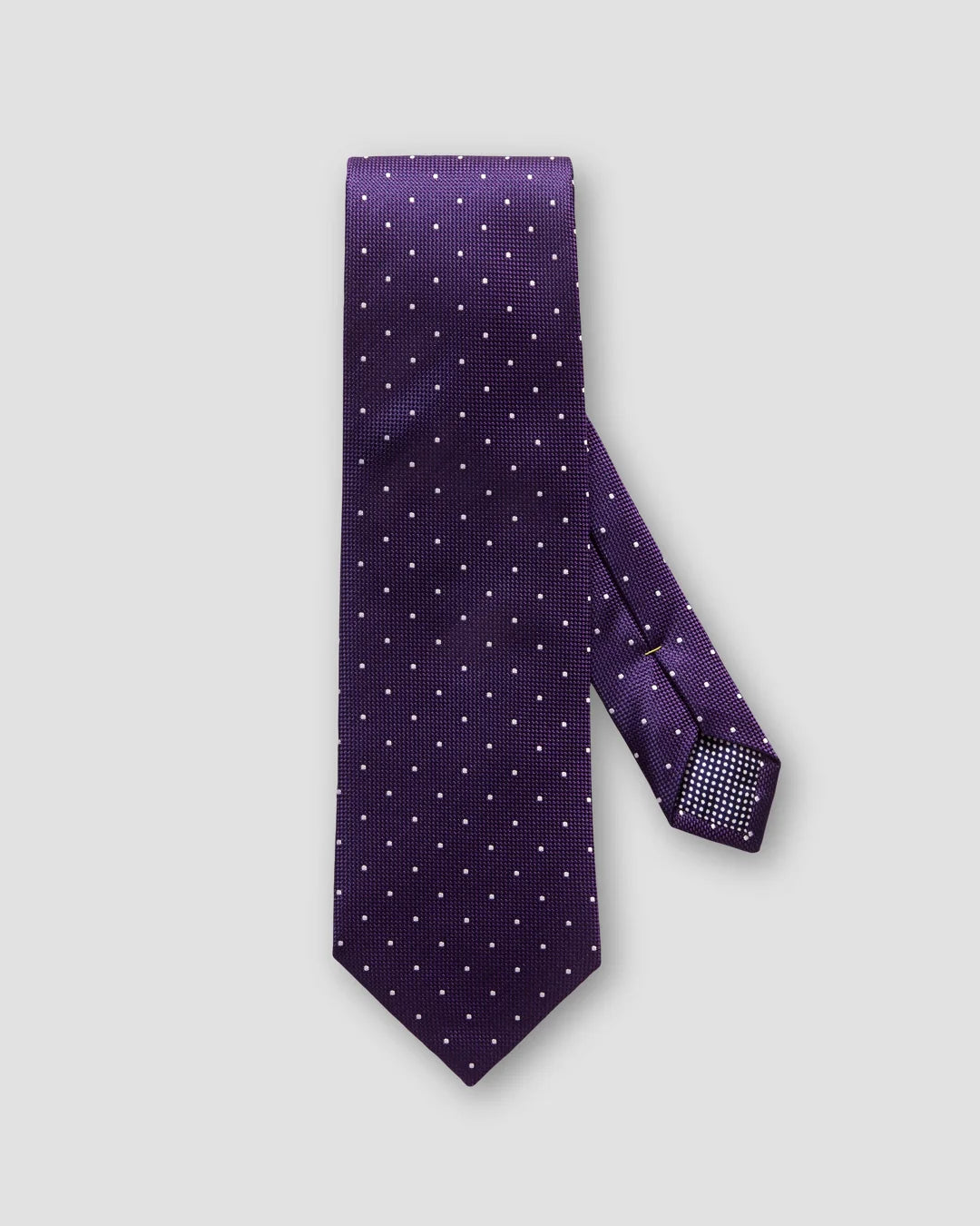 Purple Polka Dot Silk Tie Eton