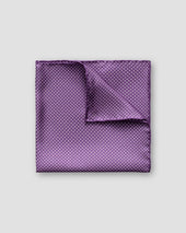 Purple Polka Dots Silk Pocket Square