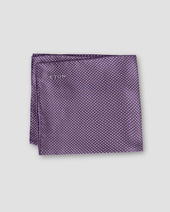 Purple Polka Dots Silk Pocket Square