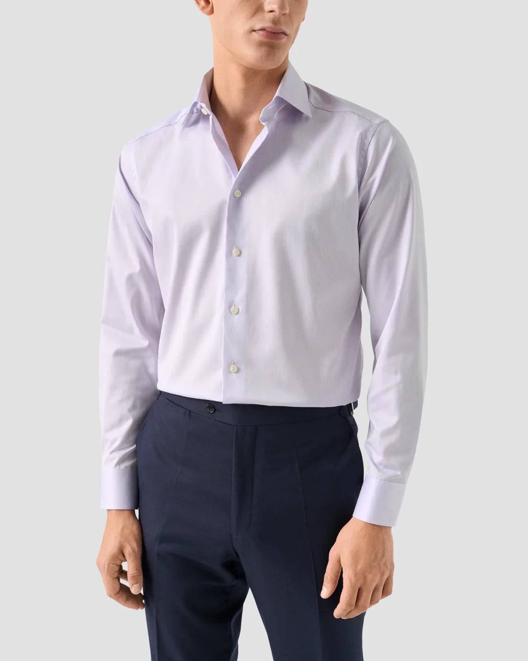 Light Purple Signature Twill Shirt Eton