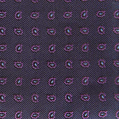 Purple Small Bean Motif Silk Tie