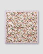 Stained Glass Print Linen Pocket Square