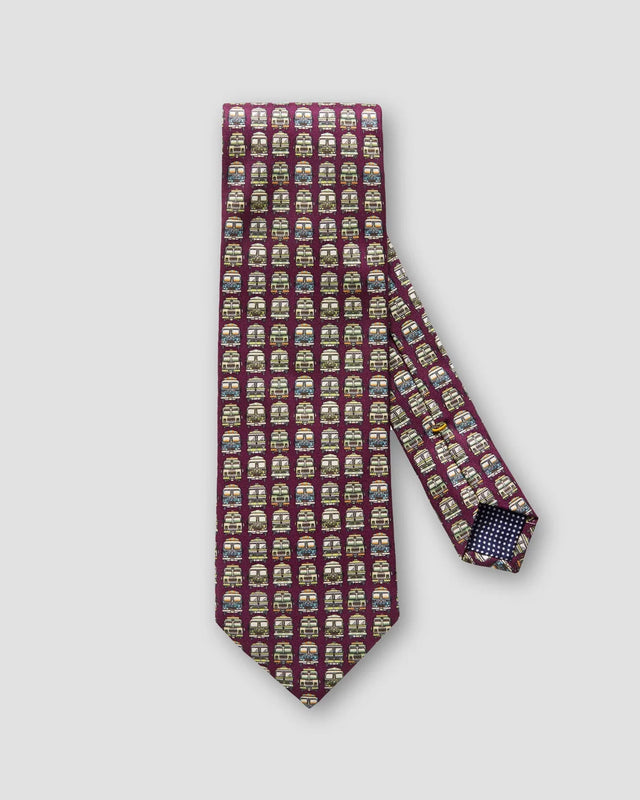 Violette Krawatte mit Trucks - Eton