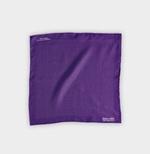 Purple White Small Spot Silk Pocket Square