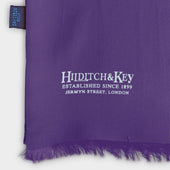 Purple White Spot Silk Tubular Scarf