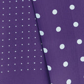 Purple White Spot Silk Tubular Scarf