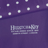 Purple White Spot Silk Tubular Scarf