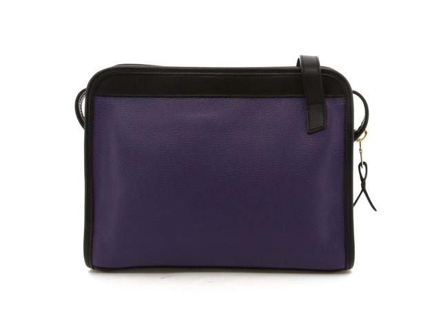Blazer Bag - Purple/Black Trim - Goatskin