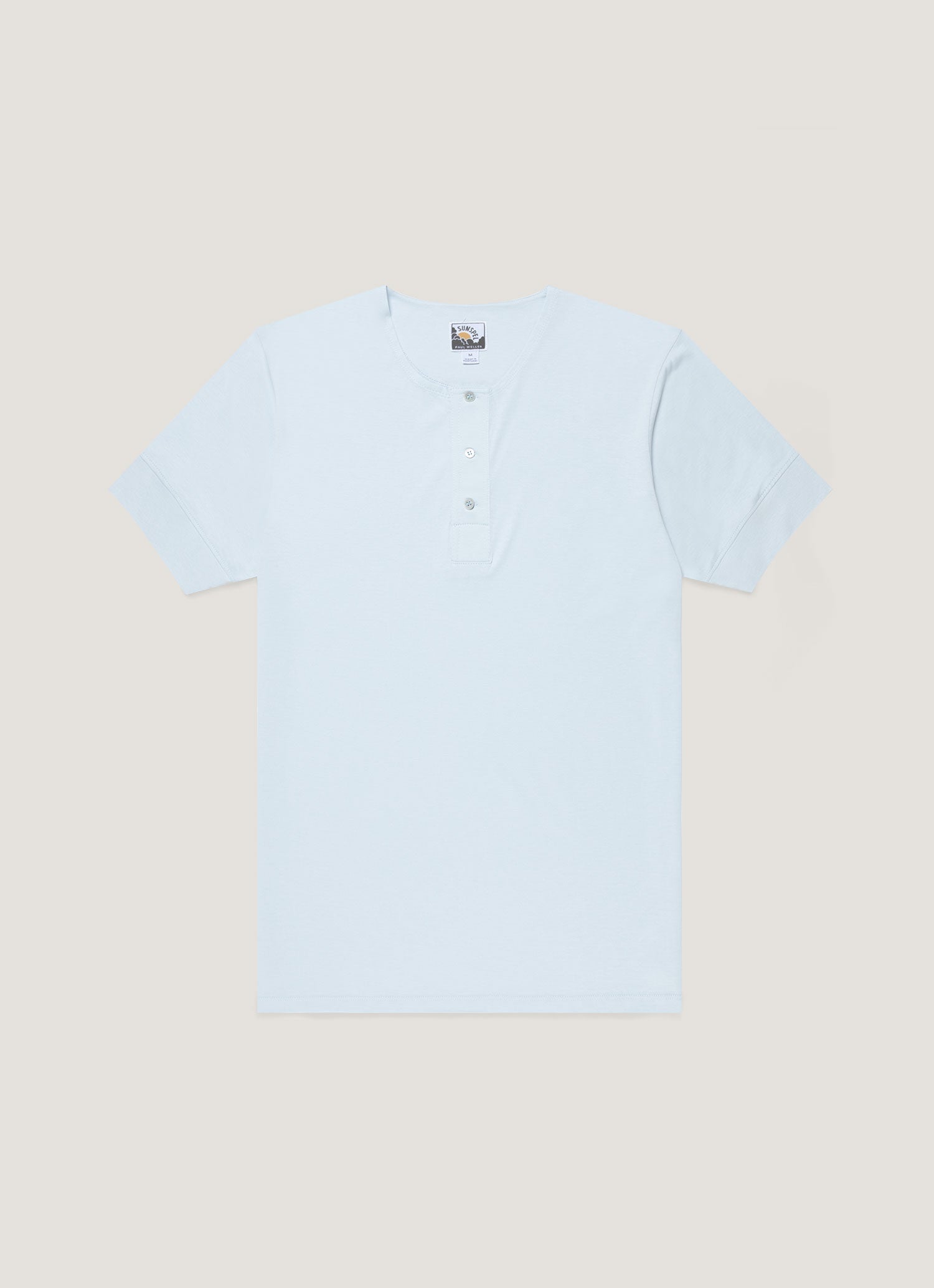 Men S Sunspel X Paul Weller Henley In Ice
