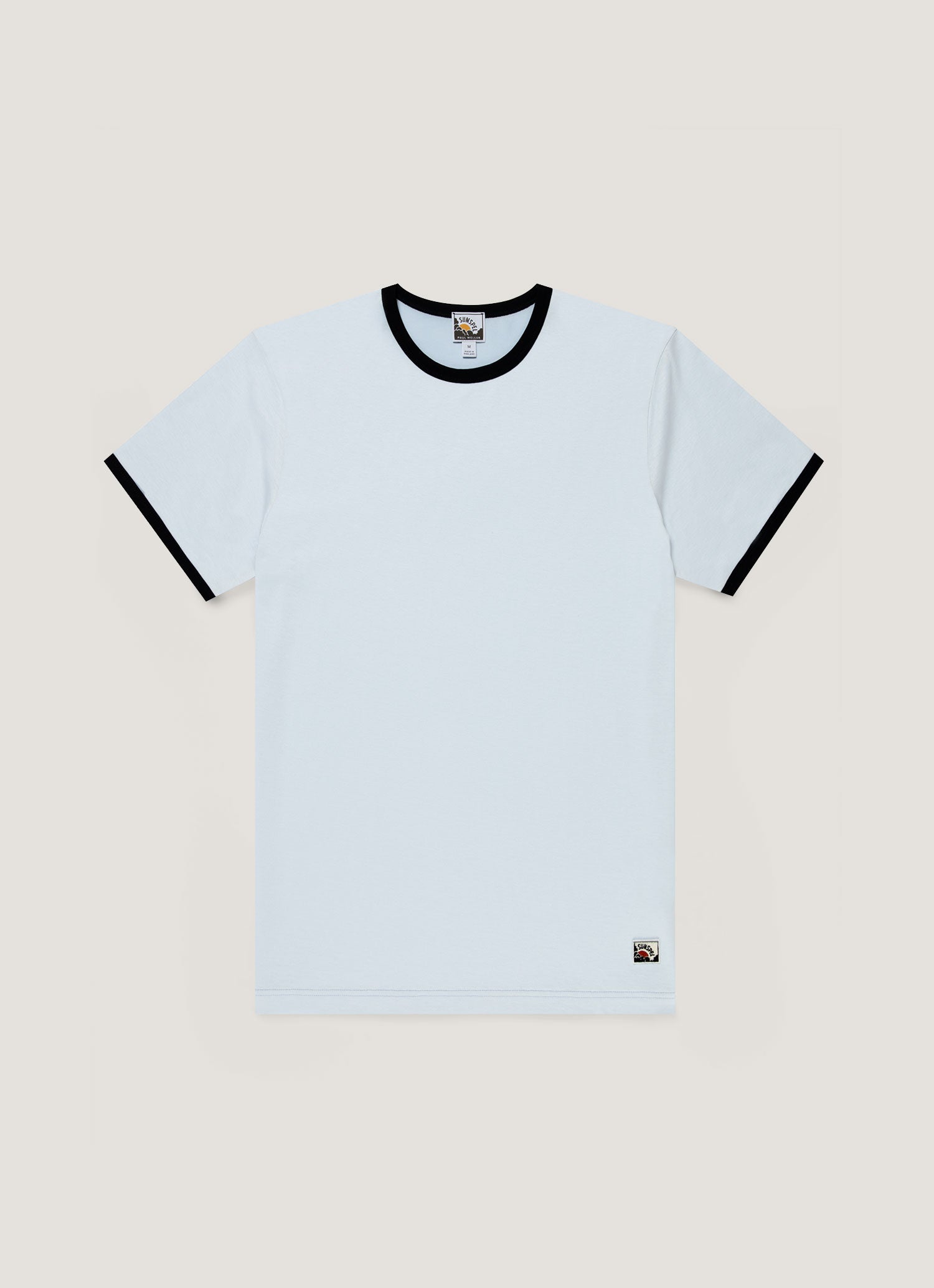 Men S Sunspel X Paul Weller Ringer T Shirt In Ice